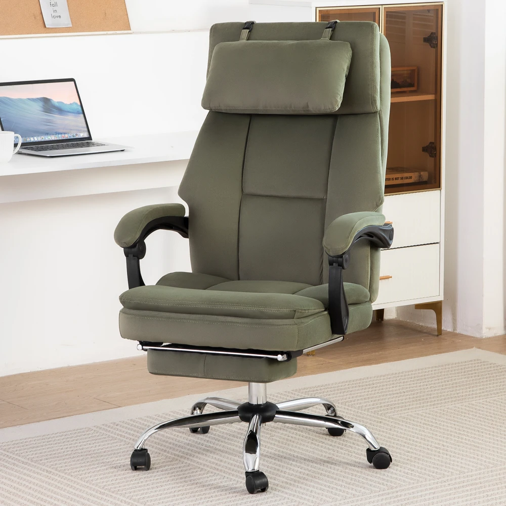 Office Chair, Big and Tall Executive Office Chair with Footrest & Removable Headrest, High Back Ergonomic Computer Desk Chair