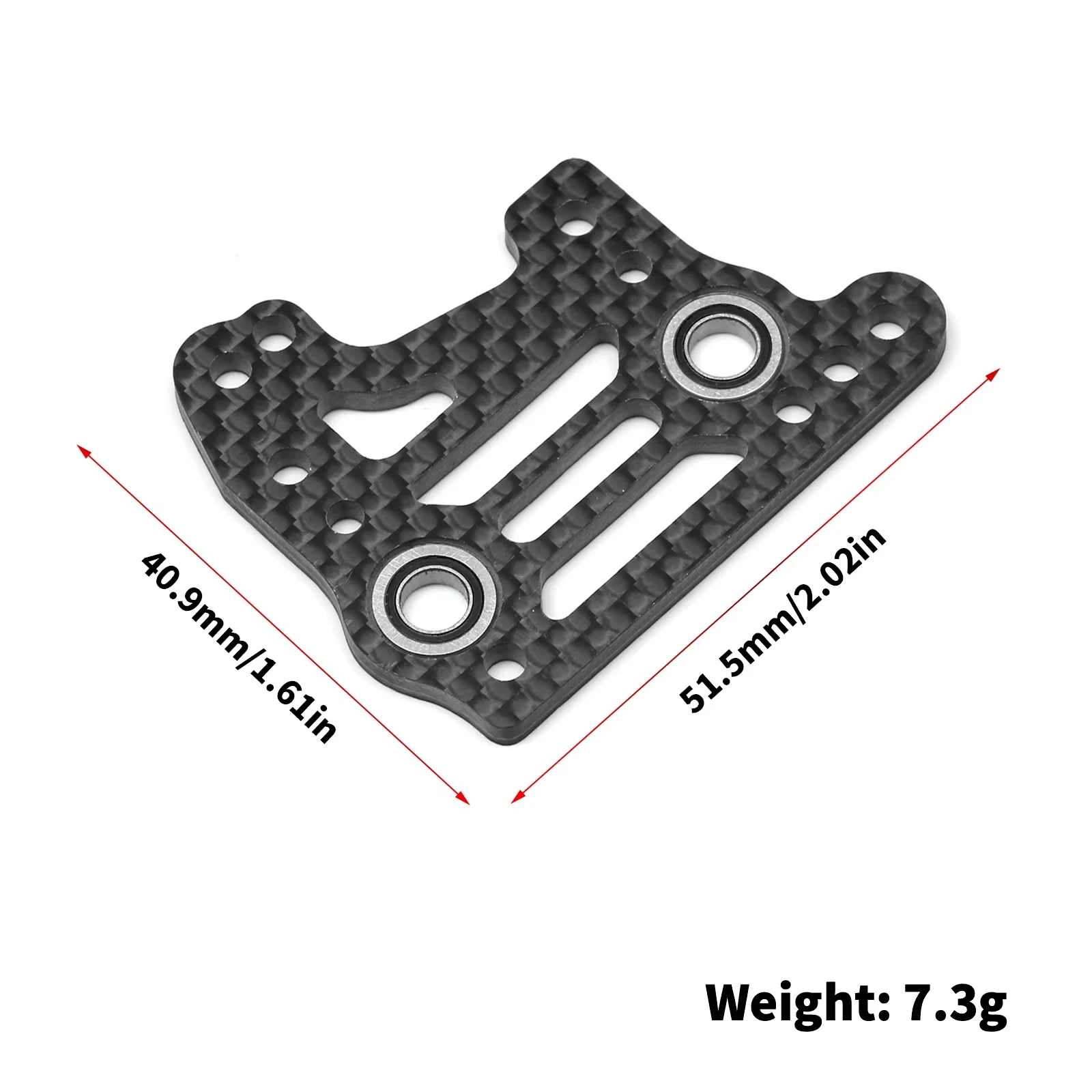 1Pc Carbon Fiber Center Diff Cover with Bearing IF729 TO-267-MP11 for Kyosho MP11 RC Car