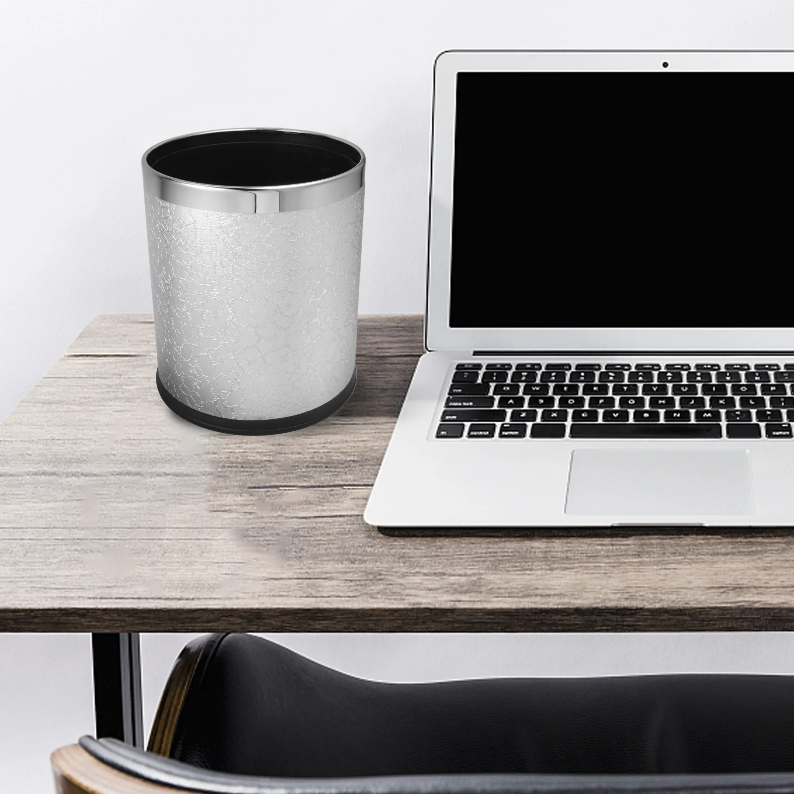 

Vintage Style Round Trash Bin with Removable Bucket for Hotel Ktv Guesthouse Bathroom Bedroom Kitchen Waste Container