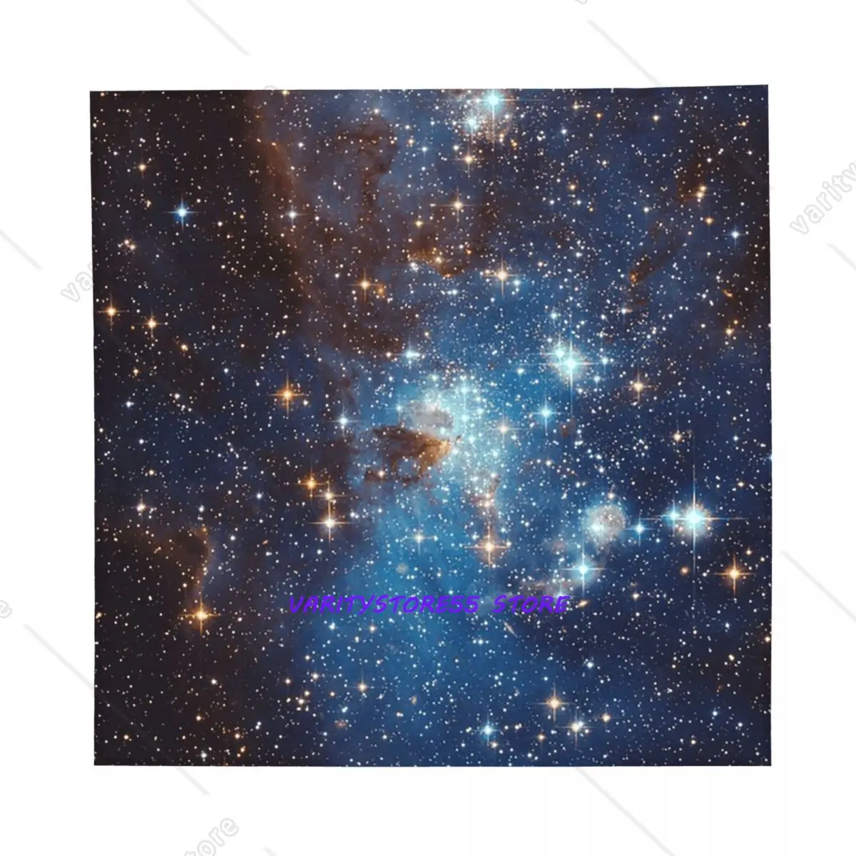 Space Galaxy Constellation Headscarf Warm Bandana Cycling Headwear Square Wrap Scarf Unisex Adult Windproof