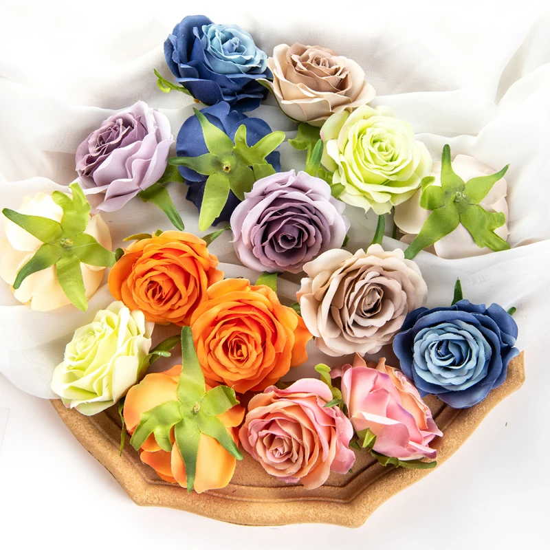 10 Stück Künstliche Blumen Weihnachtsdekoration für Zuhause Hochzeit Garten Rosenbogen DIY Party Kuchen Süßigkeitenbox Brautaccessoires Ausverkauf – Detail 6