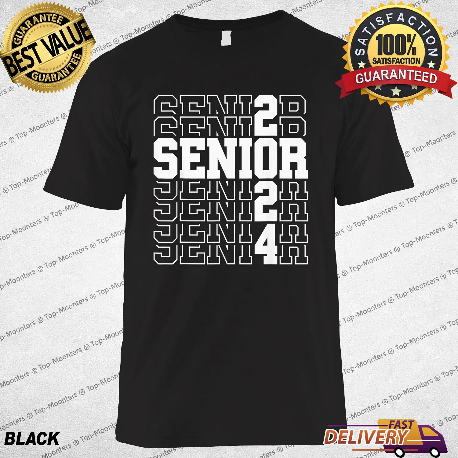 

Funny Senior Graduation Tee Gift, Senior Class of 2024 Senior Boy Girl T-Shirt