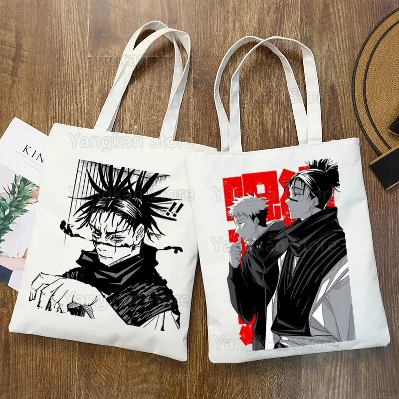 

CHOSO Canvas Shopper Bag with Handle Eco Foldable Reusable Tote Bag Book Phone Shopping Bag