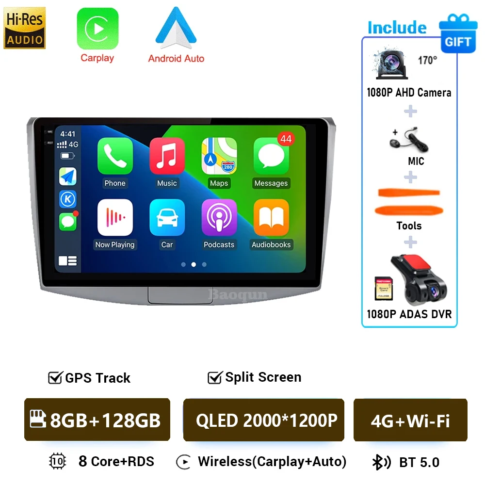 Voor Volkswagen VW Passat B6 B7 CC 2007-2015 Autoradio Carplay GPS Navigatie Stereo Android16 Auto Multimedia speler 4G Geen 2din