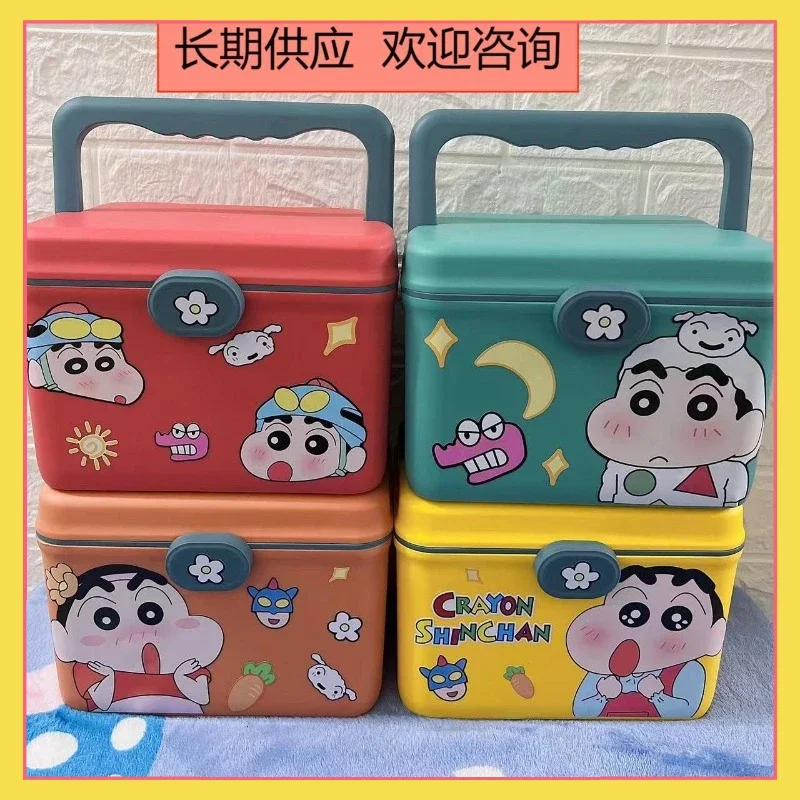 Miniso Co branded Crayon Shin chan Creative Handheld Storage Box, Medicine Box, Home Emergency Medicine Box