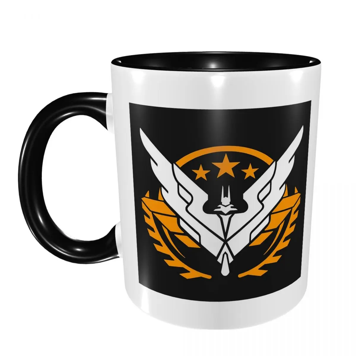 Elite Dangerous - Taza Triple Elite, Tazas de Café de Cerámica Divertidas, Tazas de Té, Taza para Leche, Regalo para Amigos