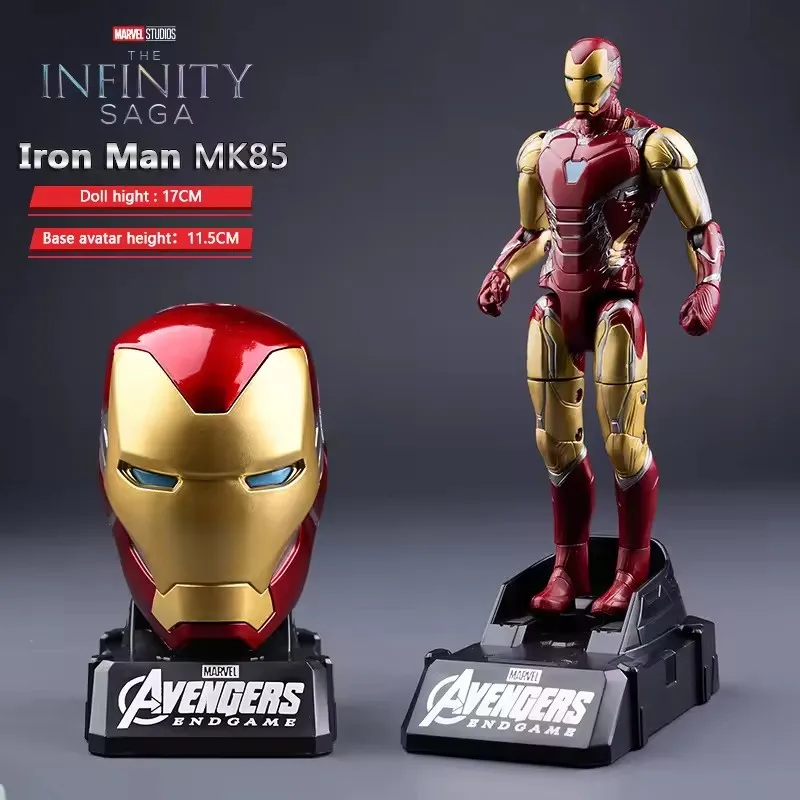 Marvel Iron Man SpiderMan Captain America articulations mobilité transformer forme figurine PVC modèle recueillir ornements jouets cadeaux
