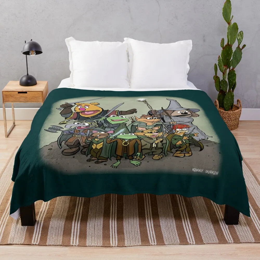 

Fellowship of the Muppets Throw Blanket Lightweight Warm Blanket for Indoor Outdoor Use