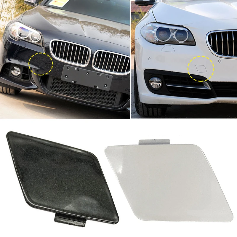 For BMW 5 Series F10 F18 Car Front Rear Bumper Tow Hook Cover Cap Trailer Hauling Eye Lid Gloss Black 2011-2017 Auto Accessories