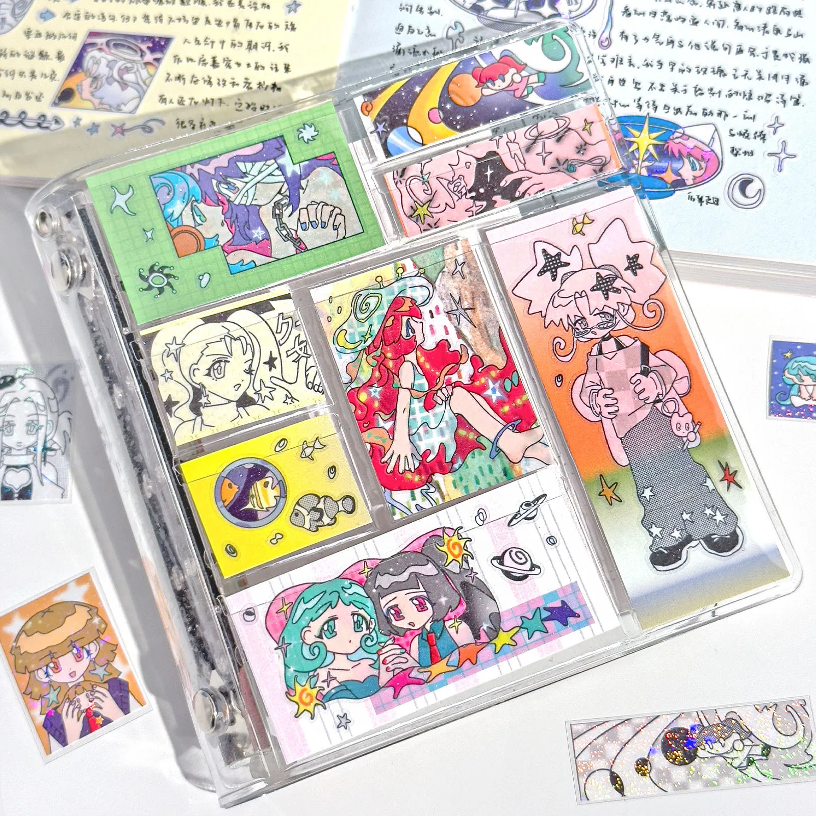 لفة لاصقة لاصقة لطيفة على الطراز القديم من PET