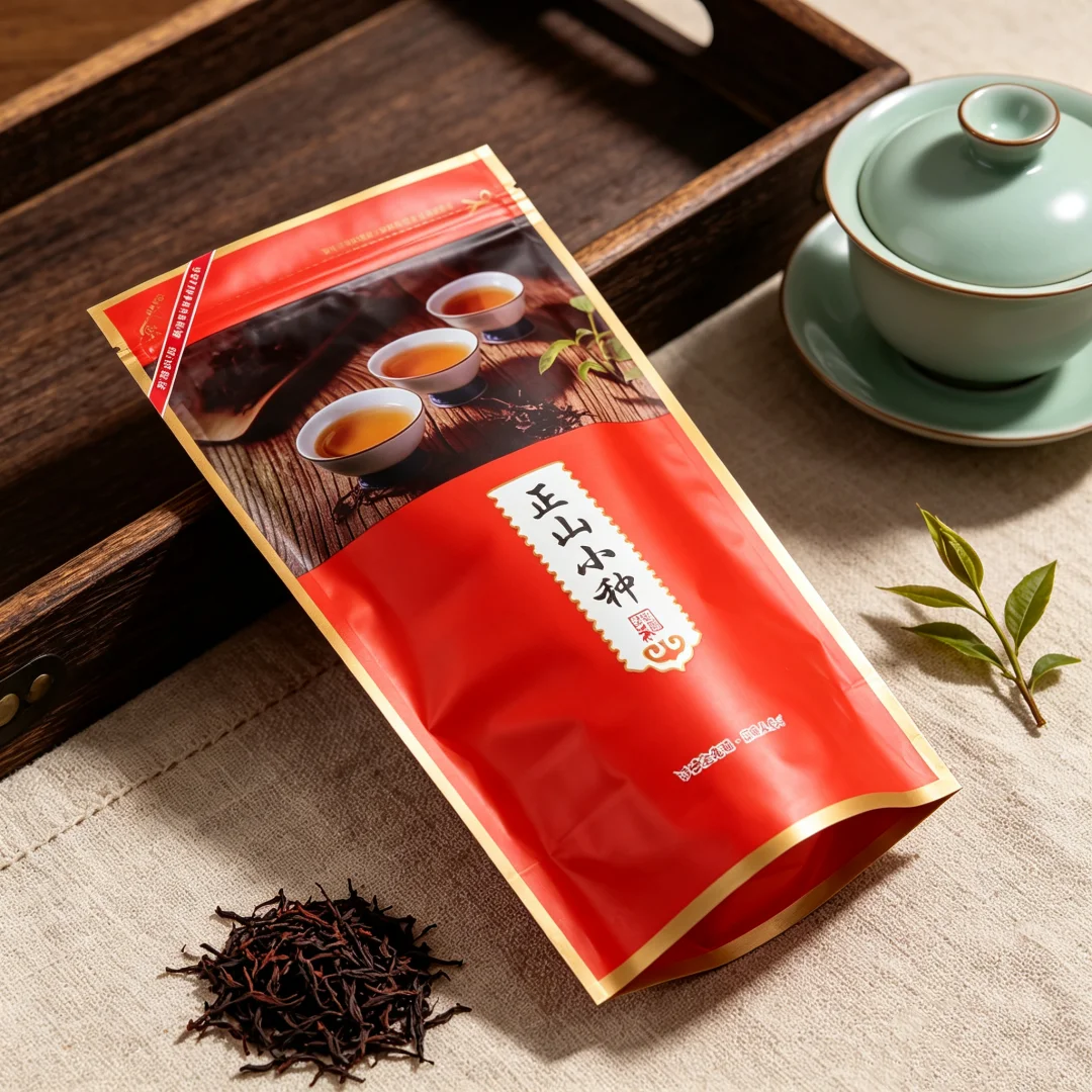 S L M Size China Lapsang Souchong Zipper Bags ZhengShan XiaoZhong Black Oolong Tea Jin Jun Mei Recyclable Sealing No Packing Bag