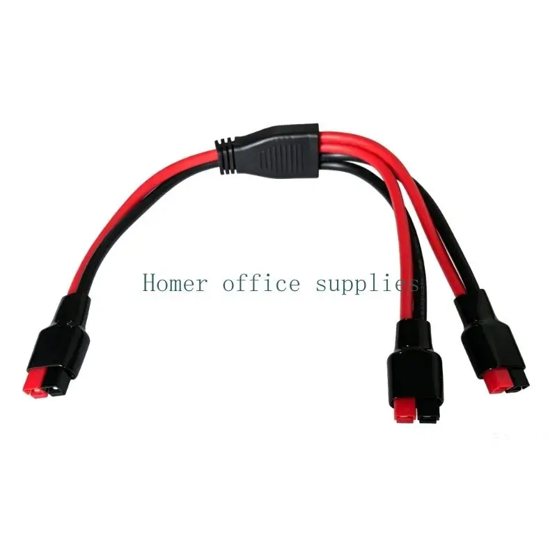 K43B Solar Panel Charging 1 to 2 Splitter Extension Cable 10AWG Port Connector for Portable Solar Generator Power Station