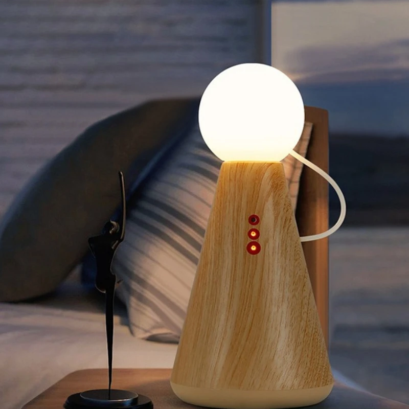 

New Creative Doll Night Light Warm Warm Sleeping Light Mobile Charging Atmosphere Table Light Bedroom Bedside Desk Home Decor