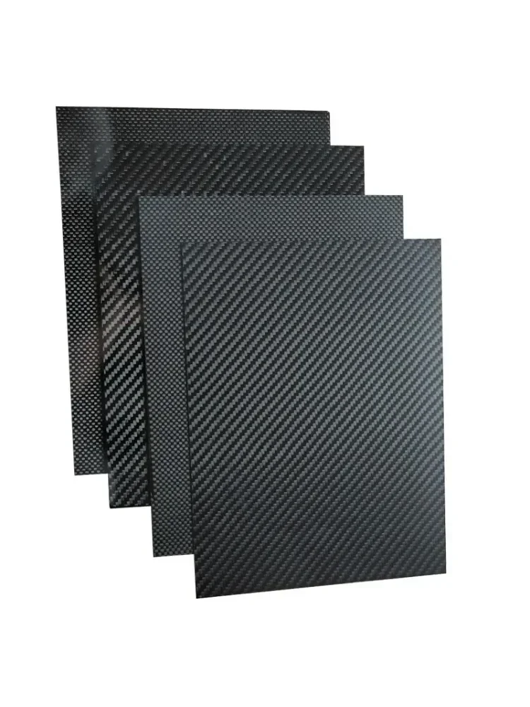 200mm X 300mm 0.5mm 1mm 1.5mm 2mm 3mm 4mm 5mm Carbon Plate Panel Sheets High Composite Hardness Material Carbon Fiber Board