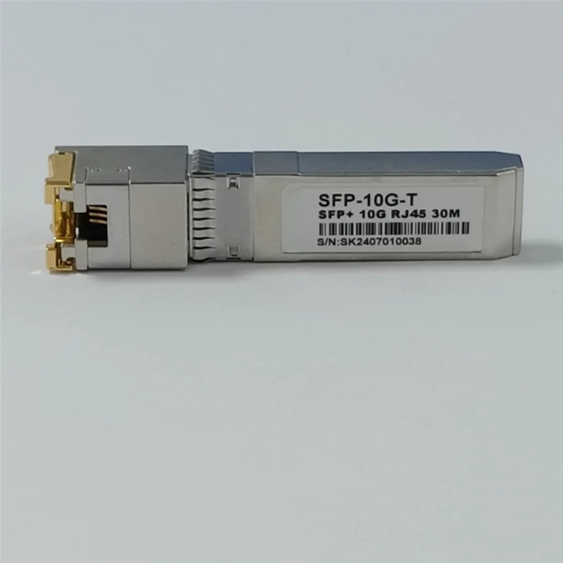 

Hot-10G SFP + к Rj45 30M Самоадаптирующийся оптический модуль 10G/5G/2,5G, совместимый с Mikrotik, оптическим переключателем Ethernet
