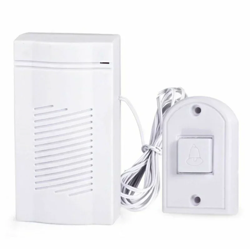 1pc White Wired Doorbell Guest Welcome Energy Saving Door Bell Home Improvement Home Security Doorbell Kits