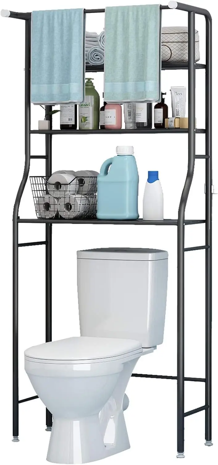 

3-Tier Over The Toilet Rack,Bathroom Shelf Space Saver,Corner Stand Storage Organizer Accessories,The