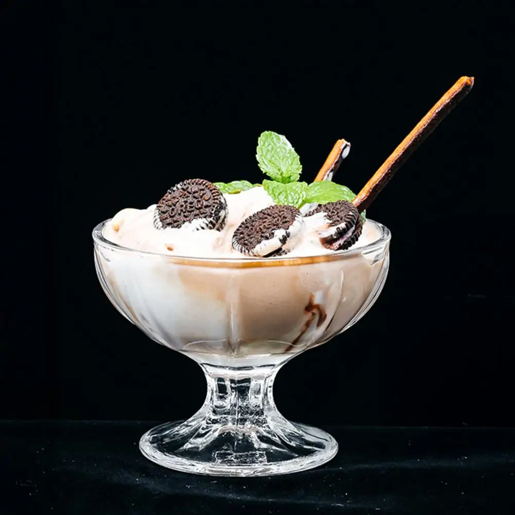 Elegant Dessert Serving Cup Transparent Dessert Cup Reusable Summer Ice Cream Cups for Sundae Fruit for Milkshakes for Home
