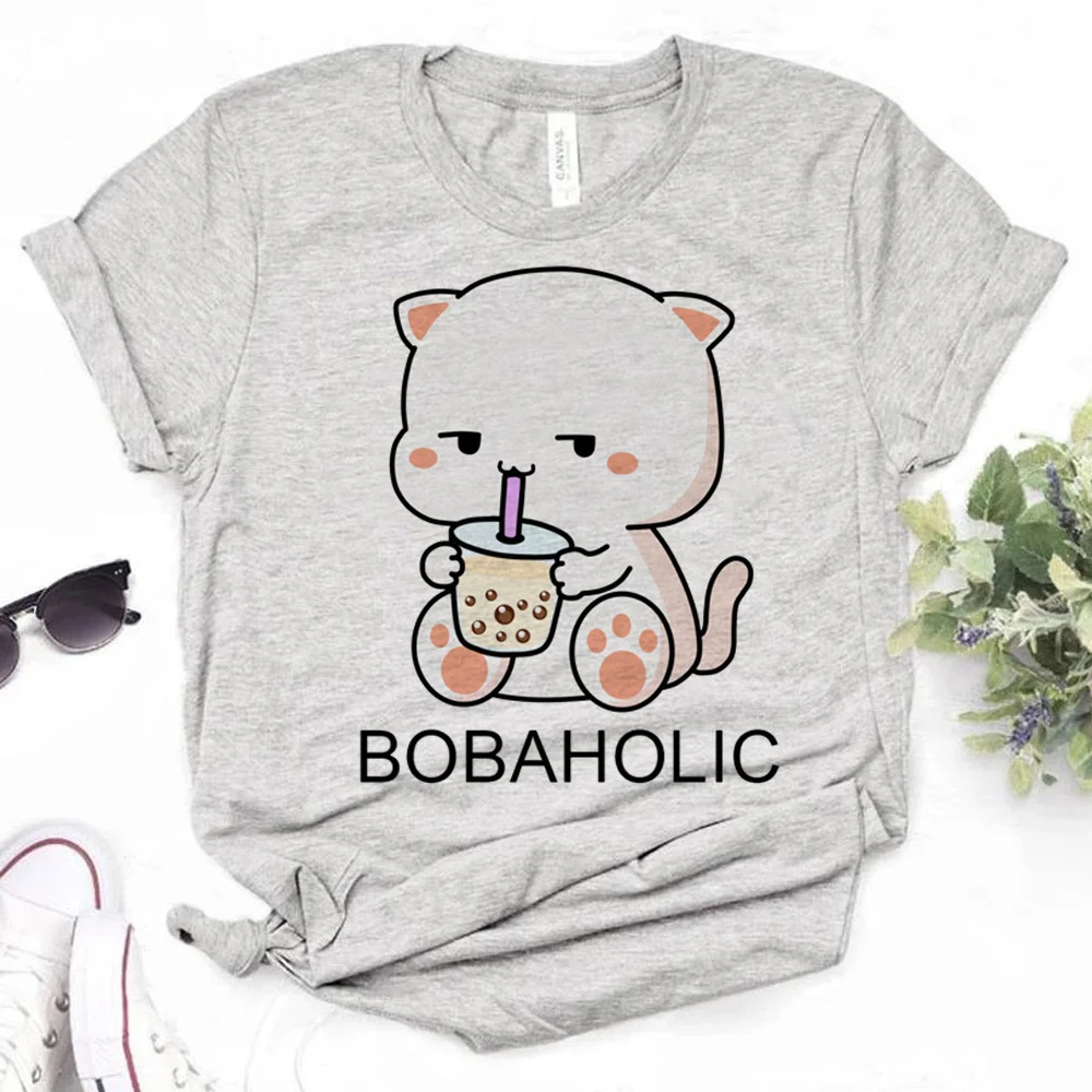 Peach Goma t-shirts women summer top female streetwear clothing
