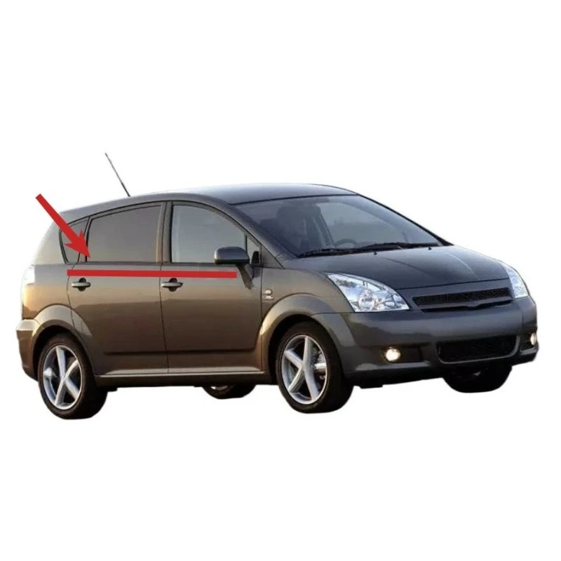 Fenster-Gummidichtungsstreifen für Toyota Corolla Verso Hatchback 2002-2006, Formgummiband, 4 Stück, 75710-64010 – Detail 6