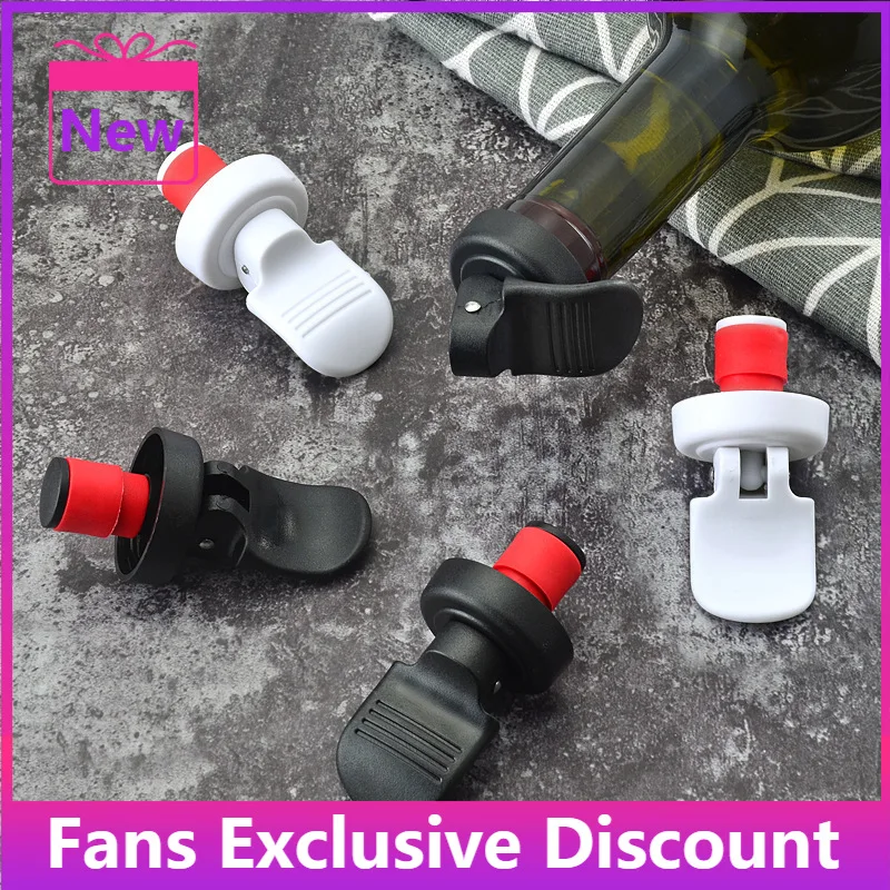 Hot Sale Plastic Vacuum Wine Bottle Stopper Champagne Saver Pressure Sealer Preserver Retain Freshness Sealed Tools