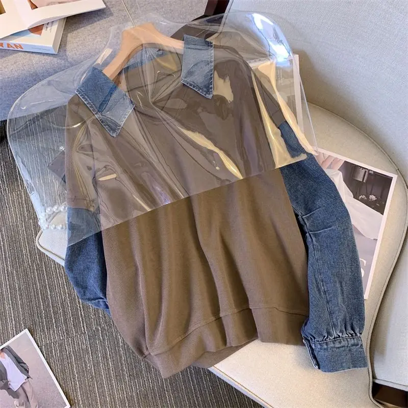 بلوزات نسائية مخططة بغطاء للرأس وسحّاب لطلاب المدارس المتوسطة Preppy متعددة الكتف وقاعدة قصيرة وأكمام للمراهقين