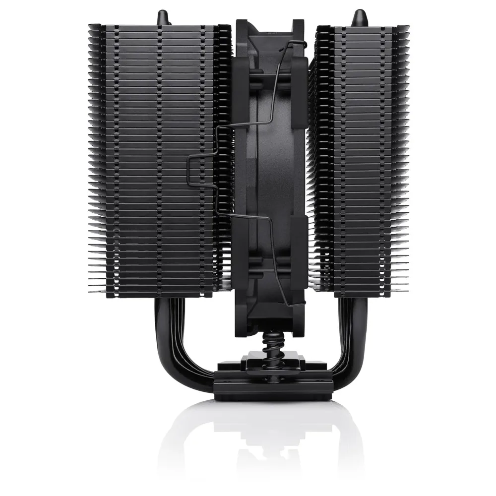 مبرد وحدة المعالجة المركزية ذو البرج المزدوج منخفض الارتفاع 120 مم، مبدد حرارة أداء هادئ مع لمسة نهائية سوداء #3