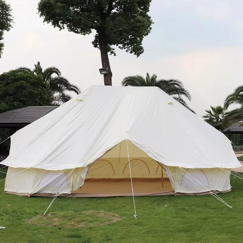 

Wholesale Outdoor Camping Tent Waterproof Large Luxury Family Party Bell Tent Glamping Resort Yurt Emperor's Tent for Event