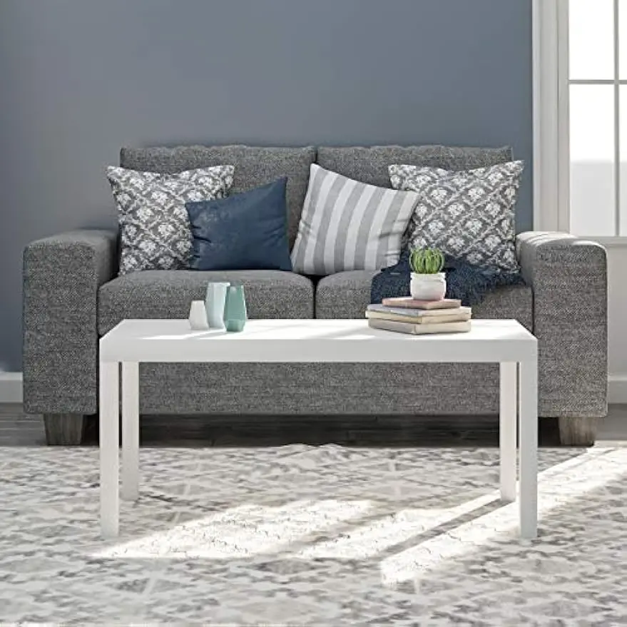 

DHP Parsons Modern Coffee Table, White