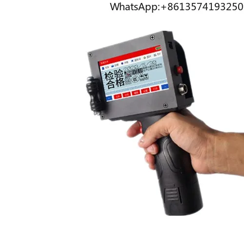 Handheld Inkjet Printer for Sale 12.7mm Expiry Date Stamp Batch Number Printing DX5/DX7 Print Head for Flex Egg Tube Printer