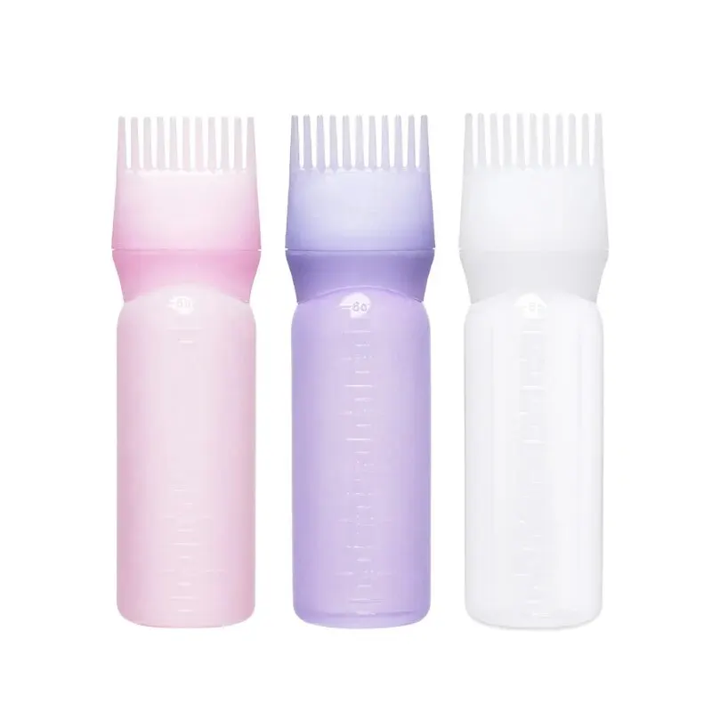 Applicateur de embaupour cheveux en plastique multicolore, d'extraction quotidien, peigne pour salon de coiffure, outil de coloration capillaire, 60ml