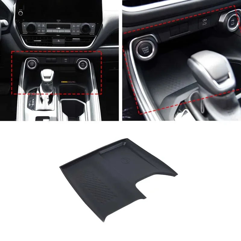 

For Toyota Grand Highlander 2024-2025 Silicone Car Anti-Slip Pad Wireless Charger Anti Dirt Pad Interior Car Accessories