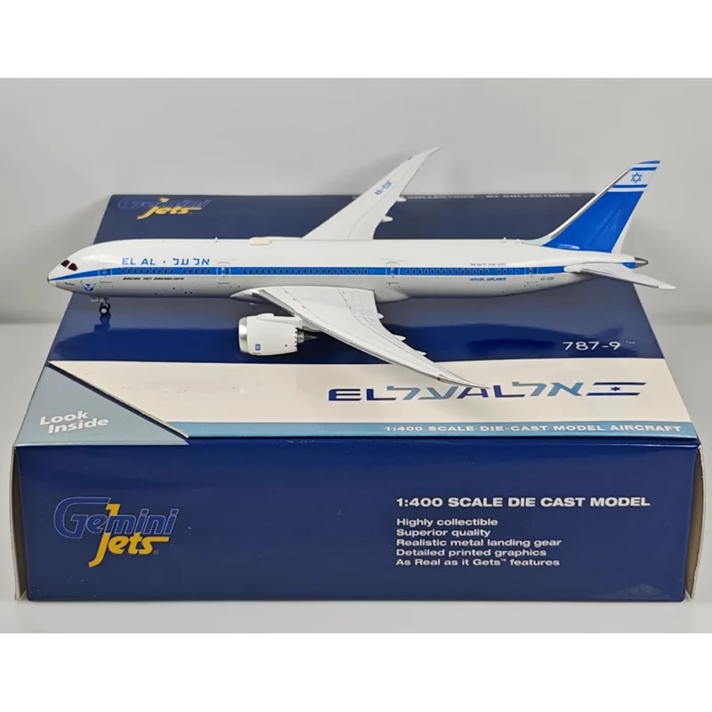 

GeminiJets Diecast 1/400 Scale GJELY1893 Airlines B787-9 4X-EDF Retro Painted Alloy Aircraft Model Collection Decoration