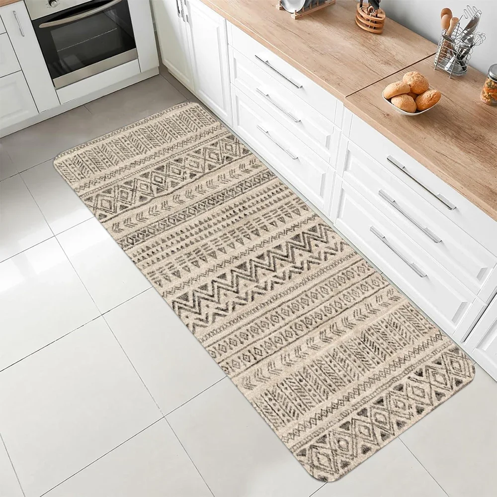 Ancient Style Runner Rug Entryway Carpet Corridor Indoor Nursery Hallway Floor Mat Non-Slip Runner Home Decor Kitchen Long Rugs