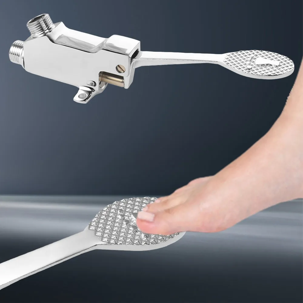 

Foot Operated Foot Control Valve Versatile Hands-free Pedal Water Faucet Control Switch Copper Easy Installation