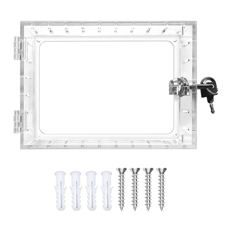 Thermostat Lock Box With Key Universal Thermostat Cover With Lock, Clear Thermostat Guard For Wall