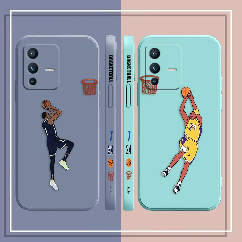 Cool Playing Basketball Phone Case For VIVO S1 S5 S6 S7 S9 S9E S10 S12 S15 S16 S16E V29 V20 V21 V23 V25 PRO 5G Case Funda Shell