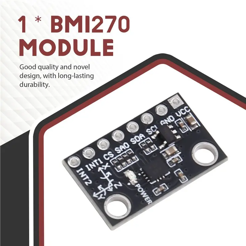 AA08-BMI270 6-Axis Attitude Sensor Module, Inertial Measurement Unit, Accelerometer, Gyroscope