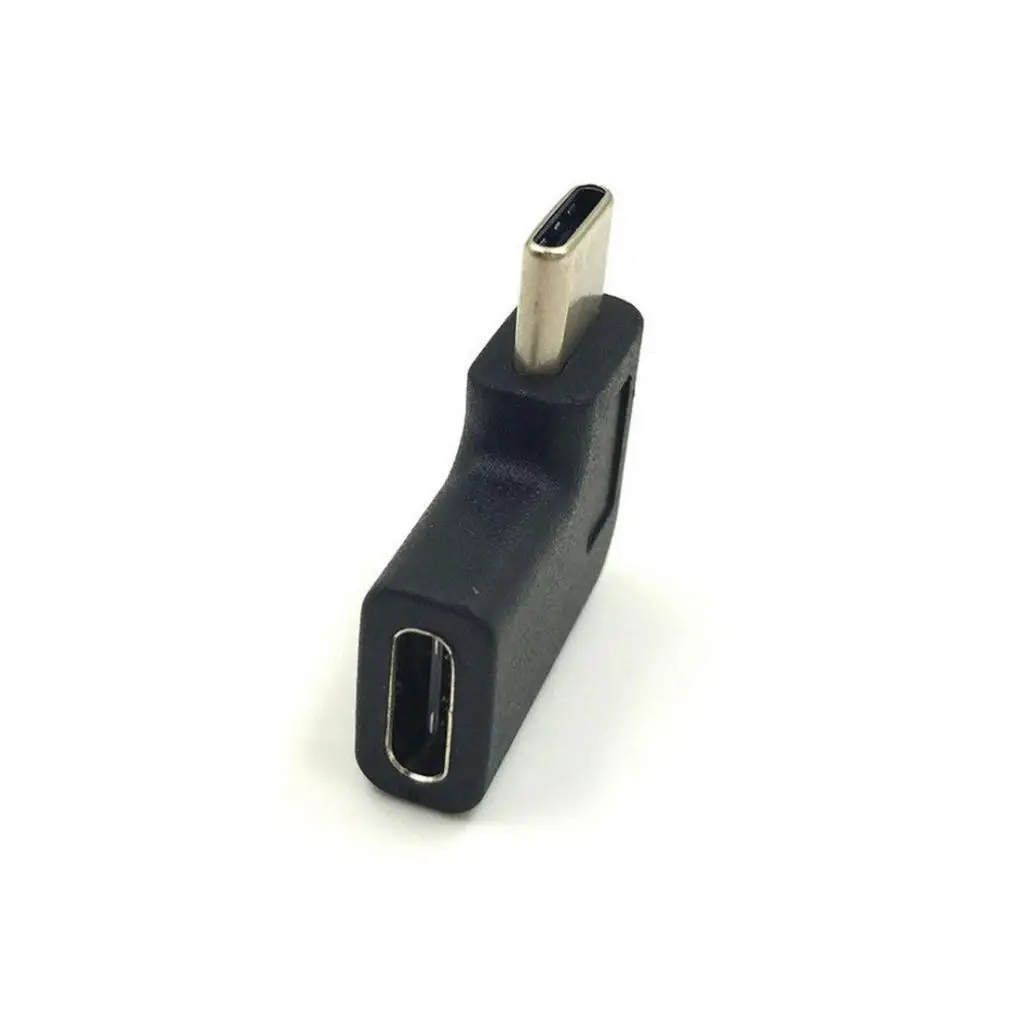 USB C 90 Degree Adapter Male to Female Connector Charging and Data Sync Adapter for Mobile Users
