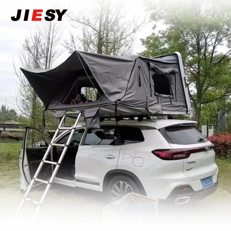 

2023 Foldable hard shell pop-up roof tent General Motors Truck SUV Foldable 4-person car roof with sunroof DDP custom