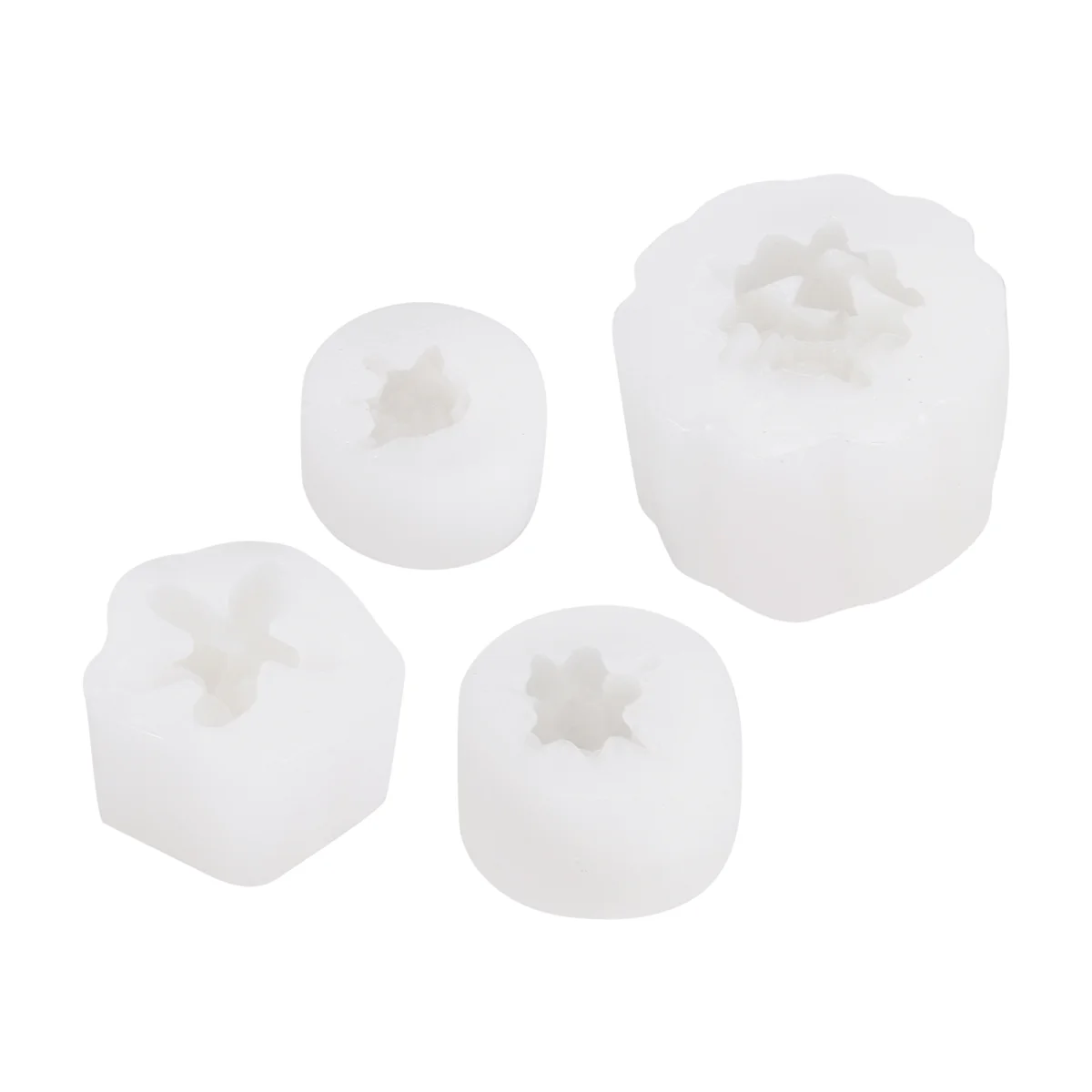 Moldes de silicona, 4 Uds., moldes de silicona para velas, molde para plantas suculentas, moldes de fundición de resina para hacer