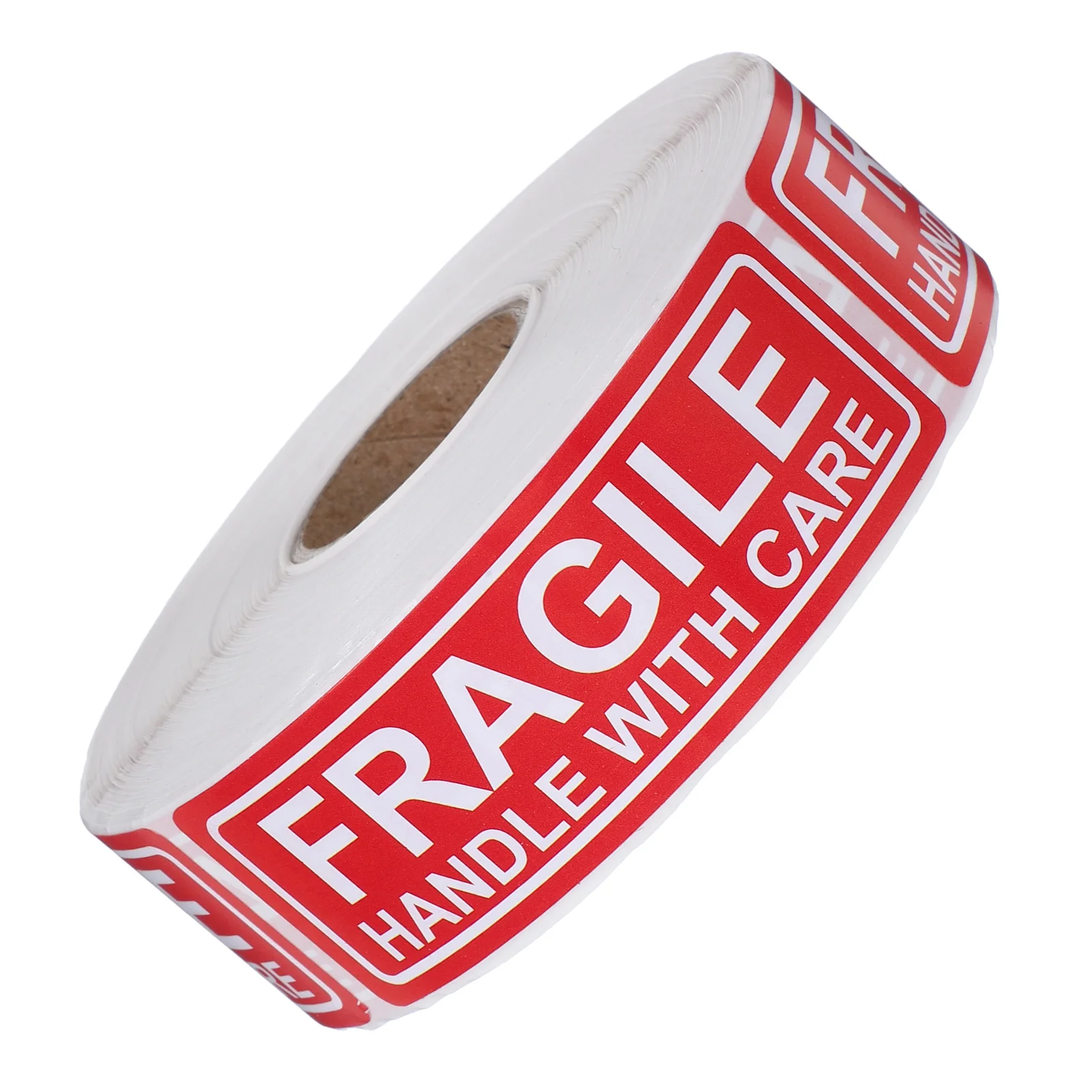 1 Roll Fragile Handle With Care Shipping Stickers Adhesive Warning Labels For Glass Ceramics Protection Eye Catching Design Roll