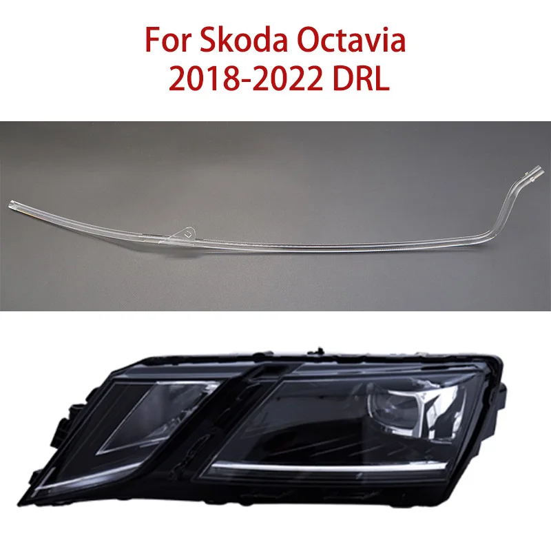

Guide Repair Parts For Skoda Octavia 18-2022 White Light Ballast Angel Eye Headlight Kit LED Light Source Car DRL Conduit Strip