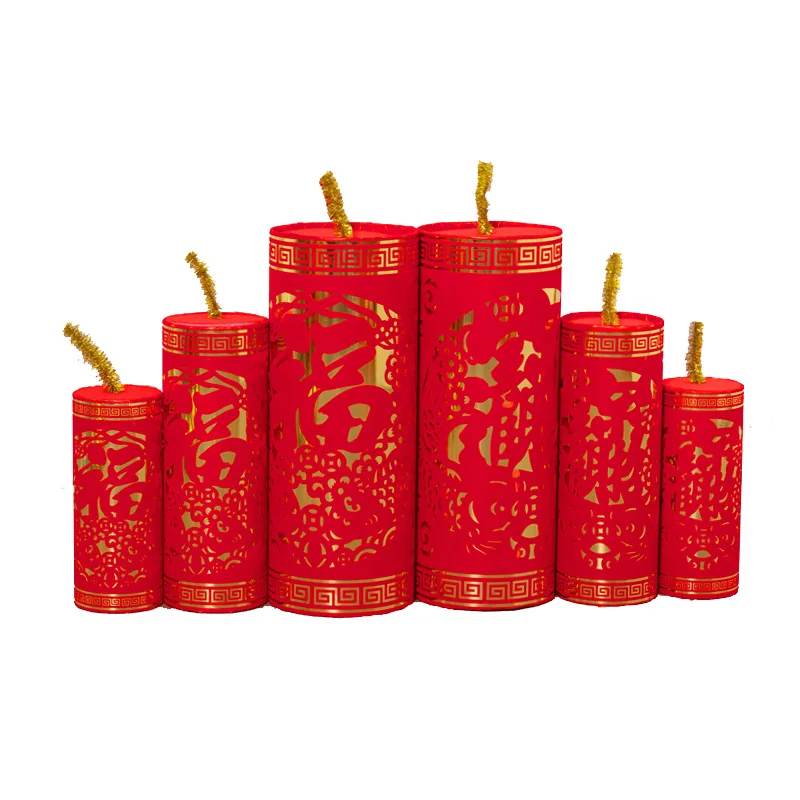 يوم رأس السنة ورأس السنة الجديدة ترتيب المشهد على نطاق واسع، المفرقعات النارية المحاكاة، رؤوس التراص، التسوق