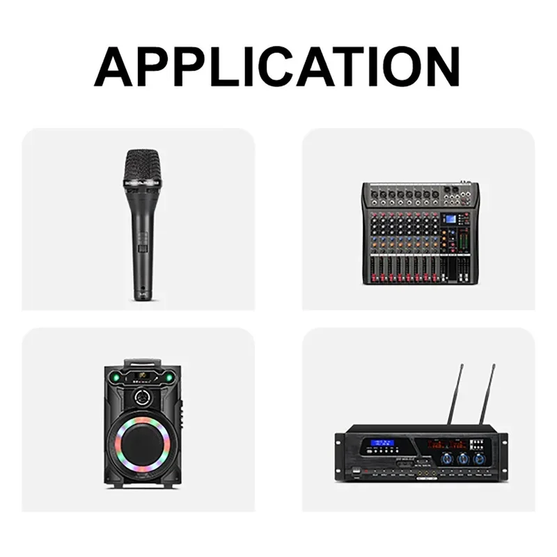 Wireless Microphone Converter XLR Transmitter and Receiver for Mixer, Pull-Bar Speaker, Portable Speaker, Card Package Amplifier - view 5