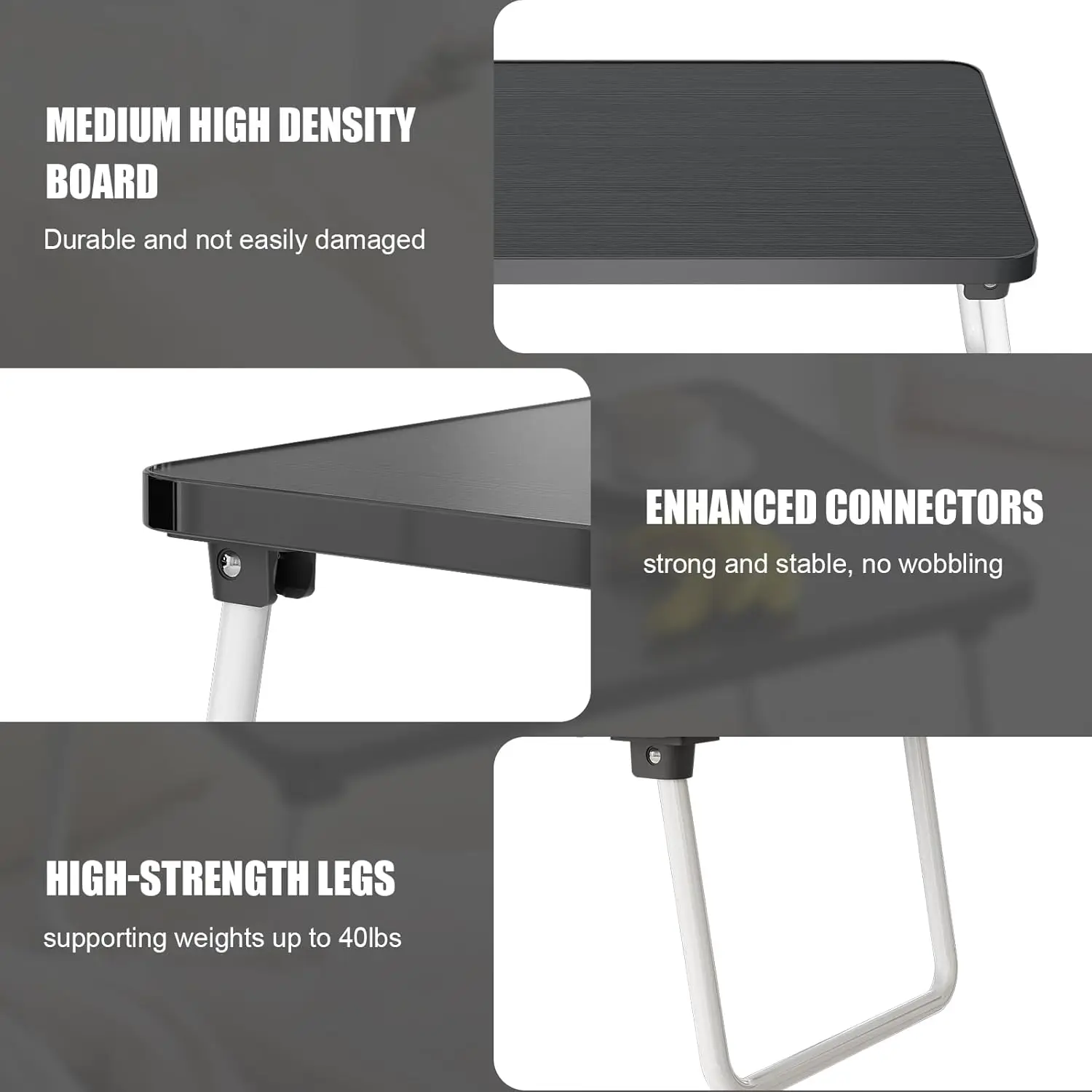 Foldable Lap Desk with Folding Legs 6