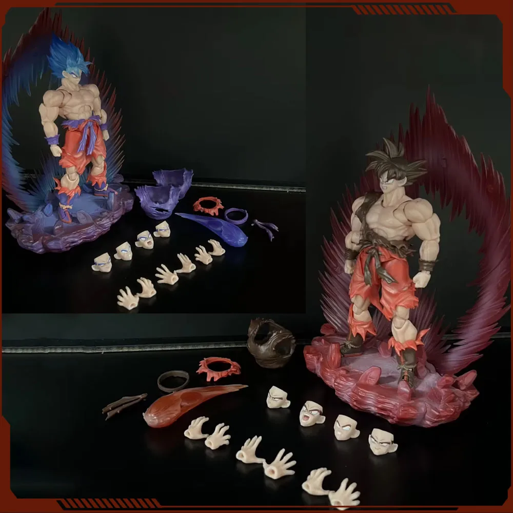 

New 1/12 Scale Dragon Ball Z Anime Figure Son Goku Shf Figures Super Saiyan Son Goku Action Figurine Collection Statue Toys Gift