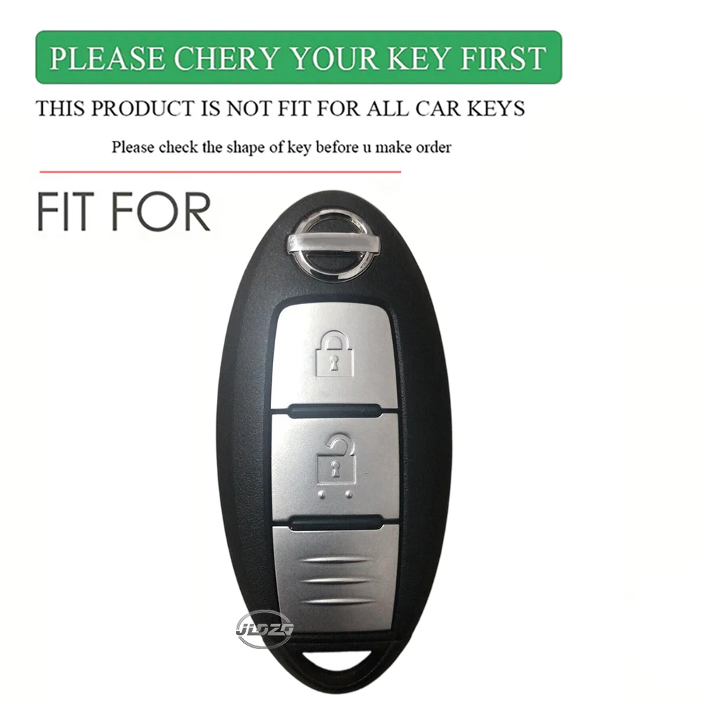 Silicone 2 Button Car Key Case Cover For Nissan Qashqai Pulsar Note Tiida Wingroad NV200 Leaf Cube March 370Z Micra Juke F15