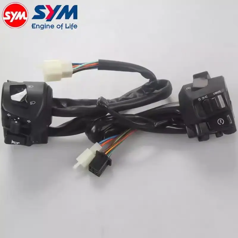 

Motorcycle Handlebar Switch Assembly Electric Starter Horn Botton For SYM ADXTG150 Turn Light Fog Lamp Start Switch