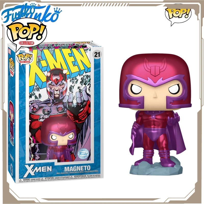 

Funko Pop Original Marvel Comic Cover X Men Magneto Action Figure Toys for Boys Girls Kids Gift Collectible Model Ornaments